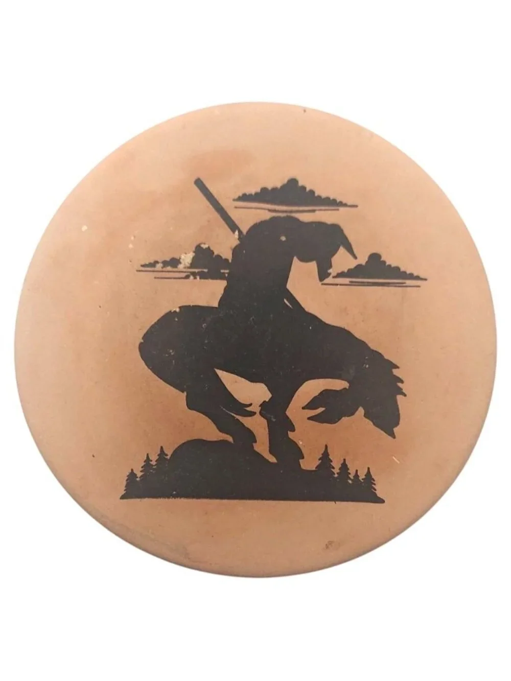 End Of The Trail Terracotta Coasters Set of 4 Native American Western Art